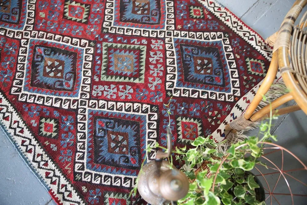 Old Van Kilim 3.8ftx6.5ft
