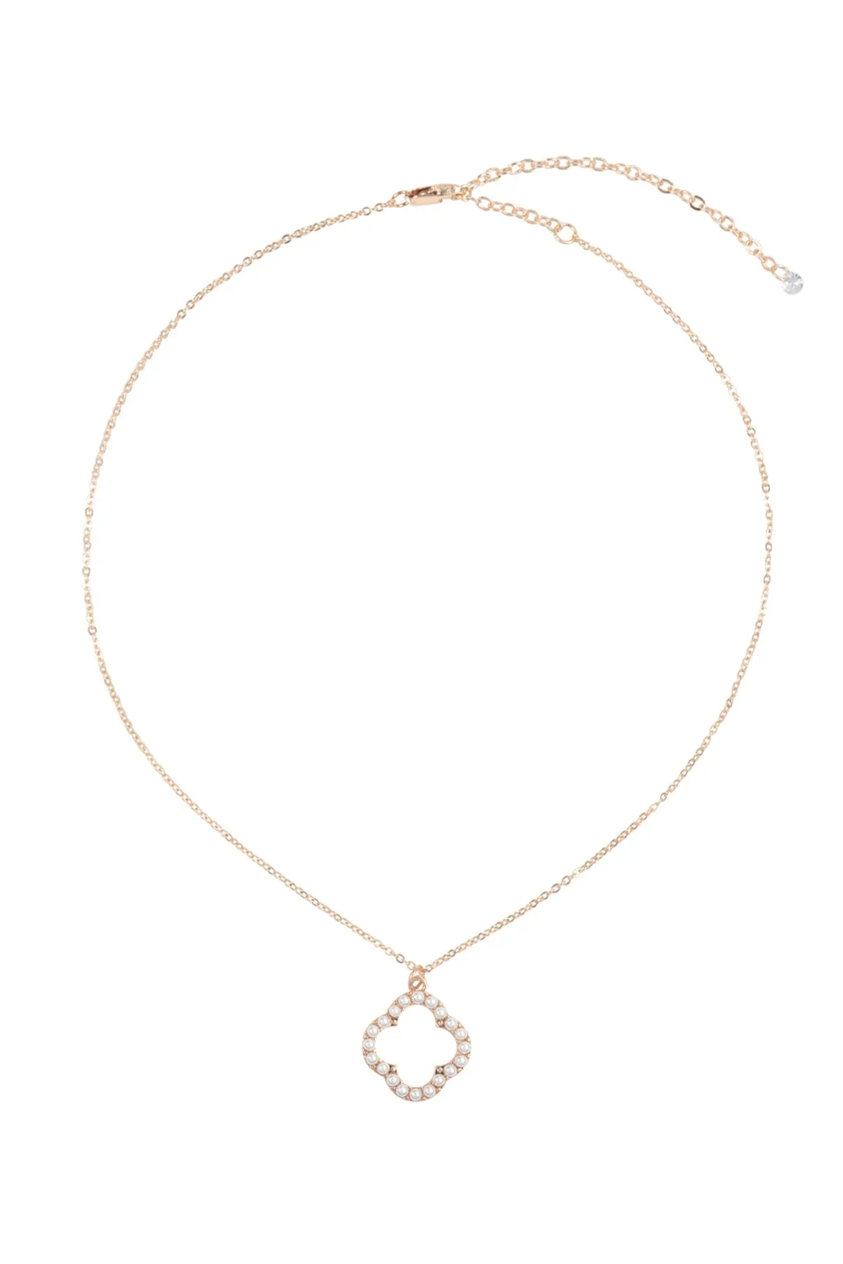 PEARL CLOVER PENDANT NECKLACE