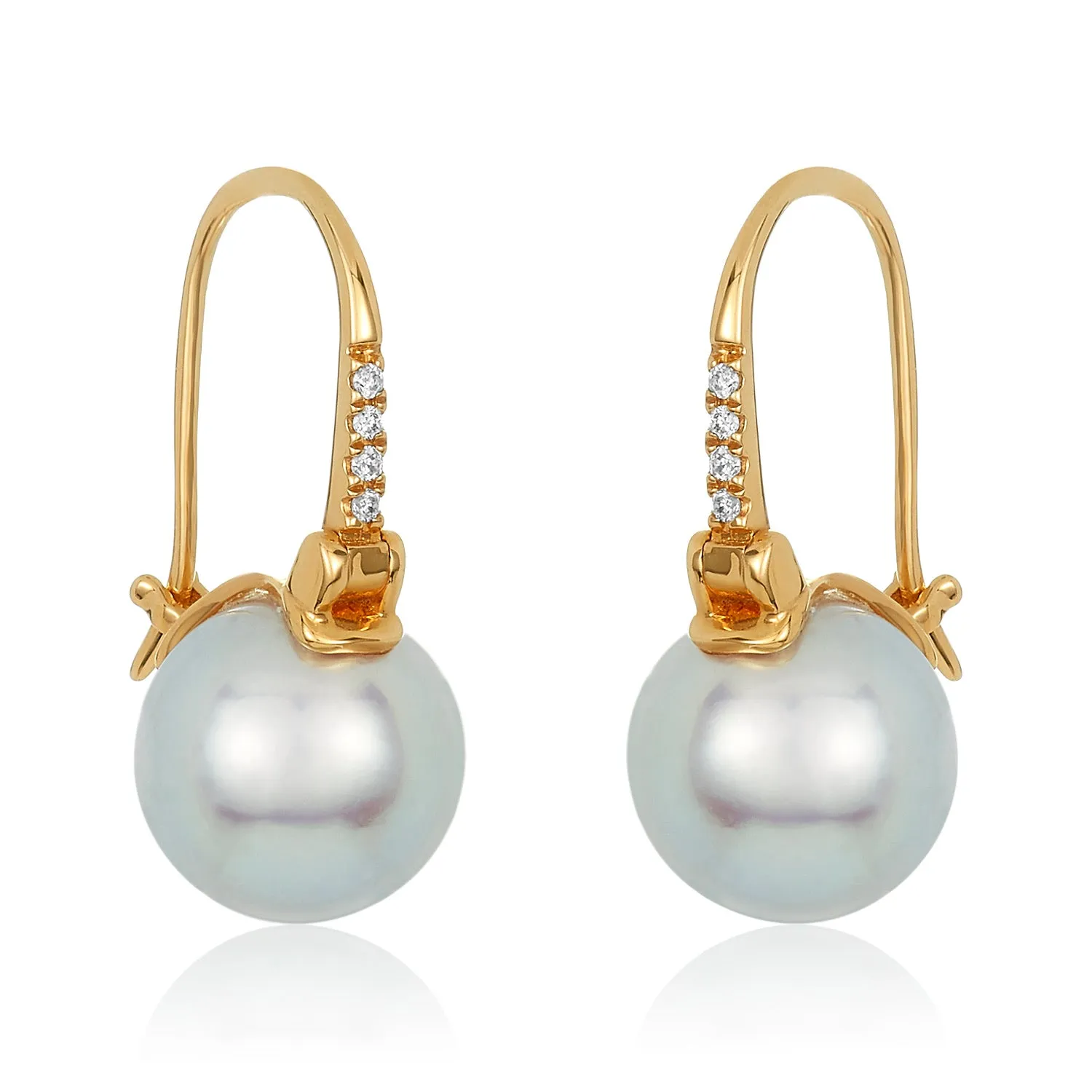 Pearl Diamond Earrings
