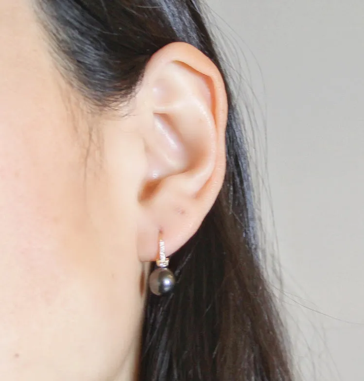 Pearl Diamond Earrings