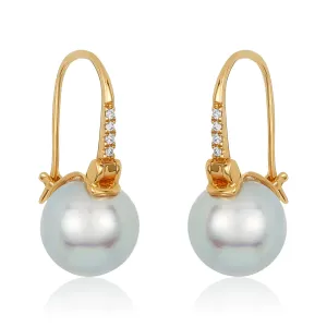 Pearl Diamond Earrings