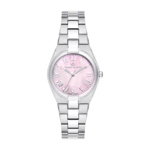 Philip Watch TIMELESS 3H 29MM ROSE MOP DIAL BR SS