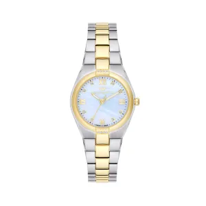 Philip Watch TIMELESS 3H 29MM W/DIAM MOP DIA BR SS YG