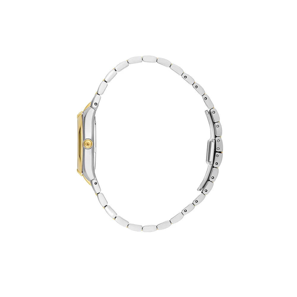 Philip Watch TIMELESS 3H 29MM W/DIAM MOP DIA BR SS YG