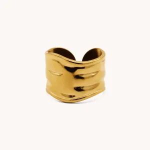Pillow Ring, Gold