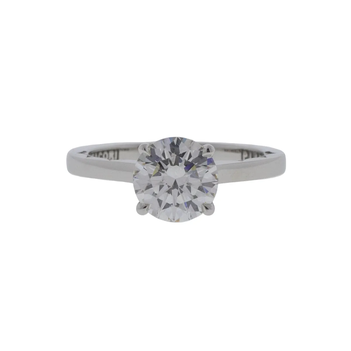 Platinum 1.13ct Round Brilliant Diamond Ring