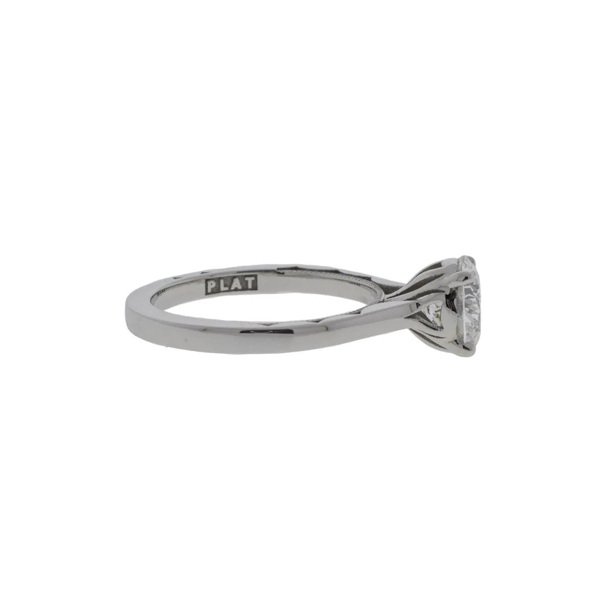Platinum 1.13ct Round Brilliant Diamond Ring