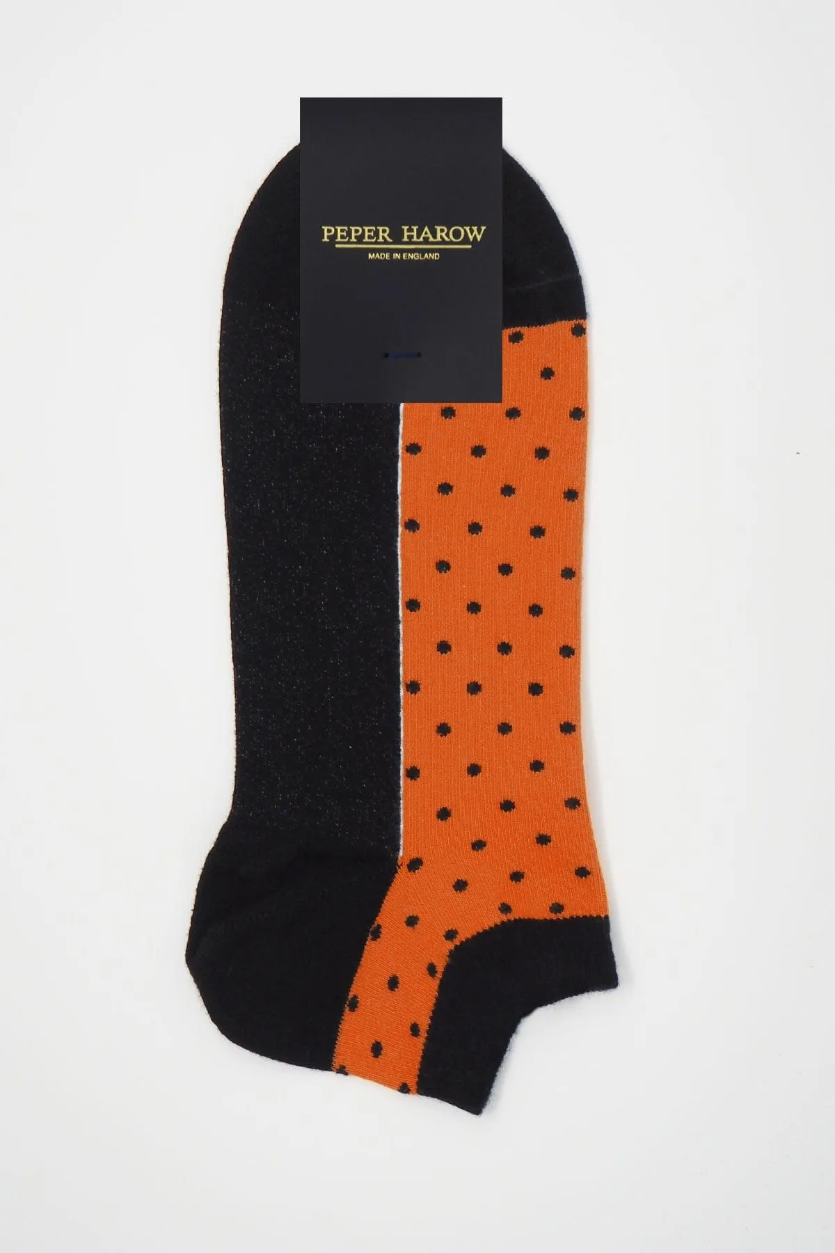 Polka Men's Organic Trainer Socks | Orange