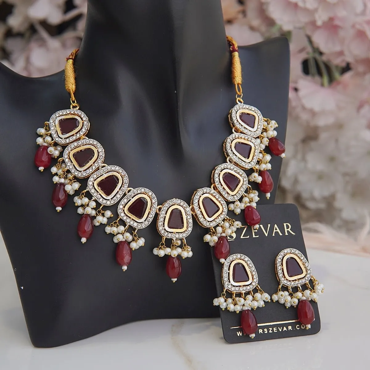 Precious Gemstone Necklace Set