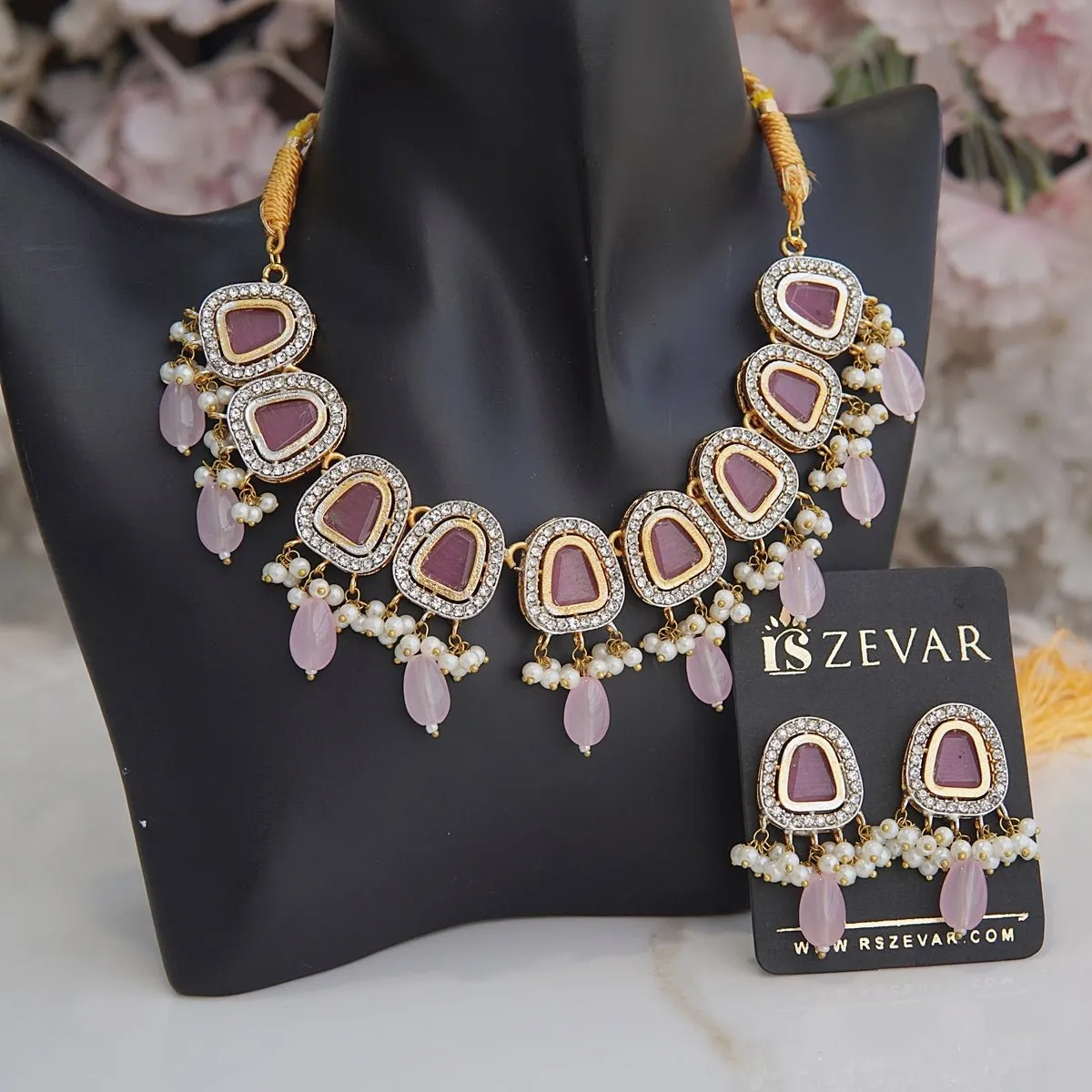 Precious Gemstone Necklace Set