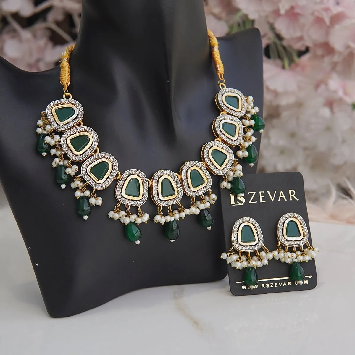 Precious Gemstone Necklace Set