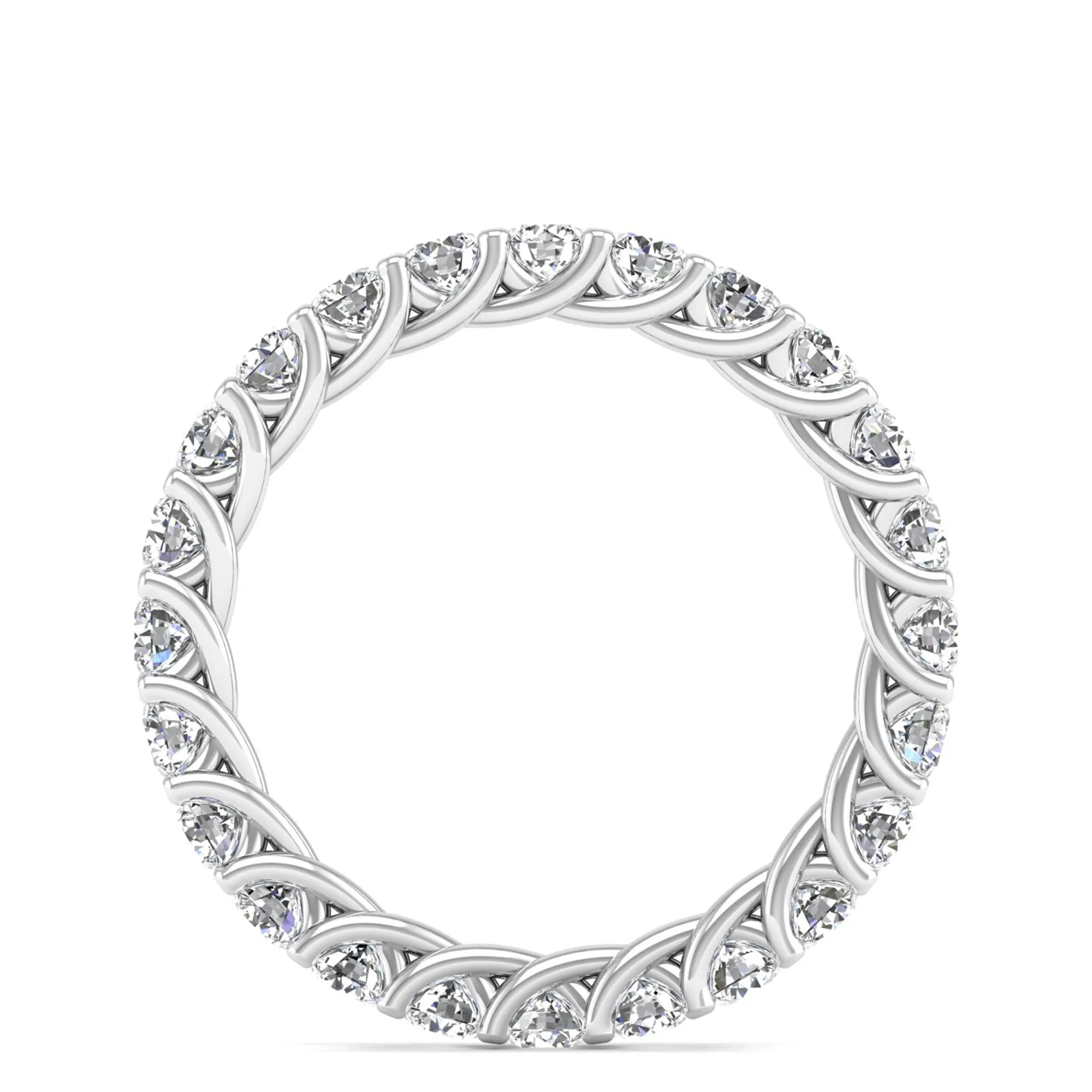 Prong-Setting Lab Diamond Eternity Band