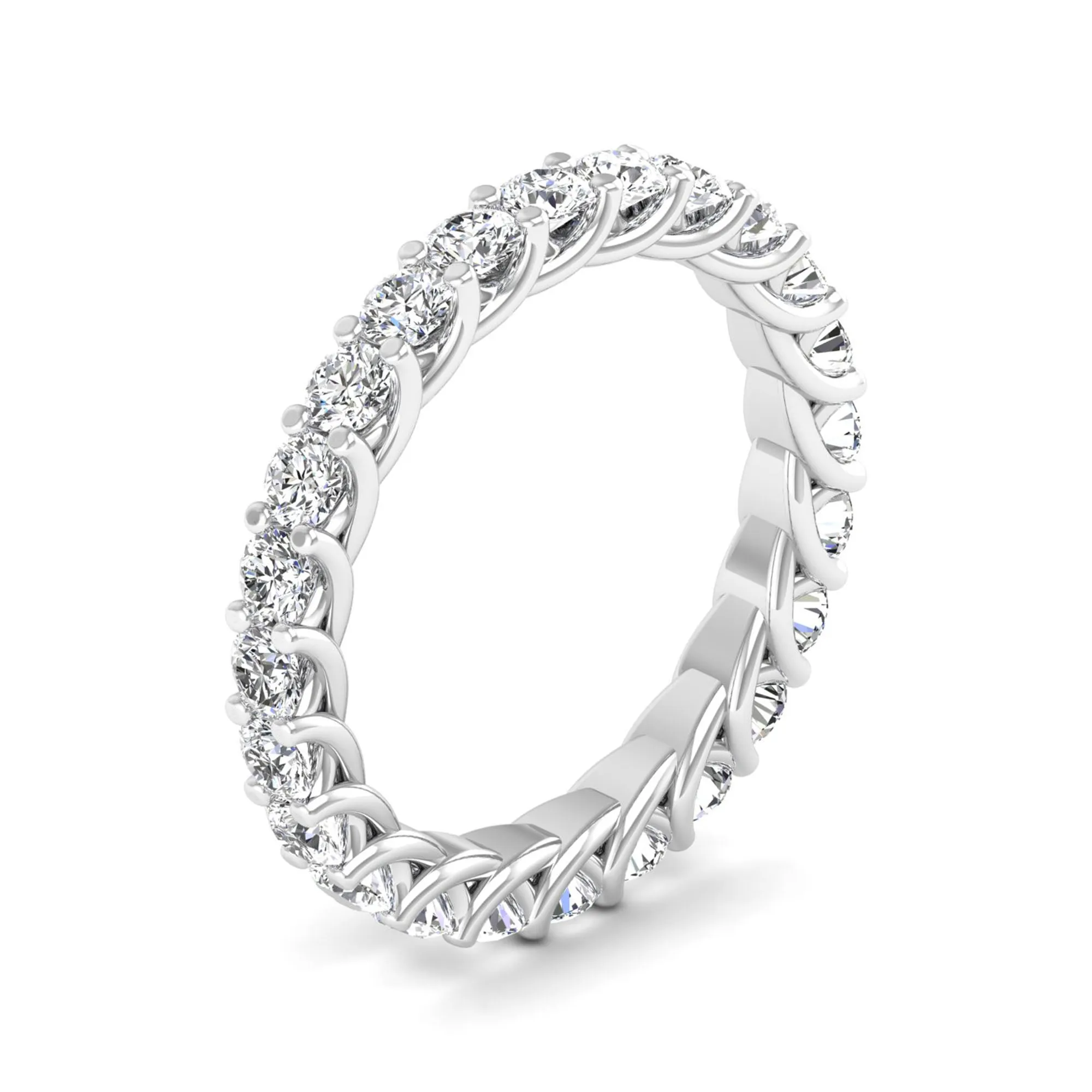 Prong-Setting Lab Diamond Eternity Band