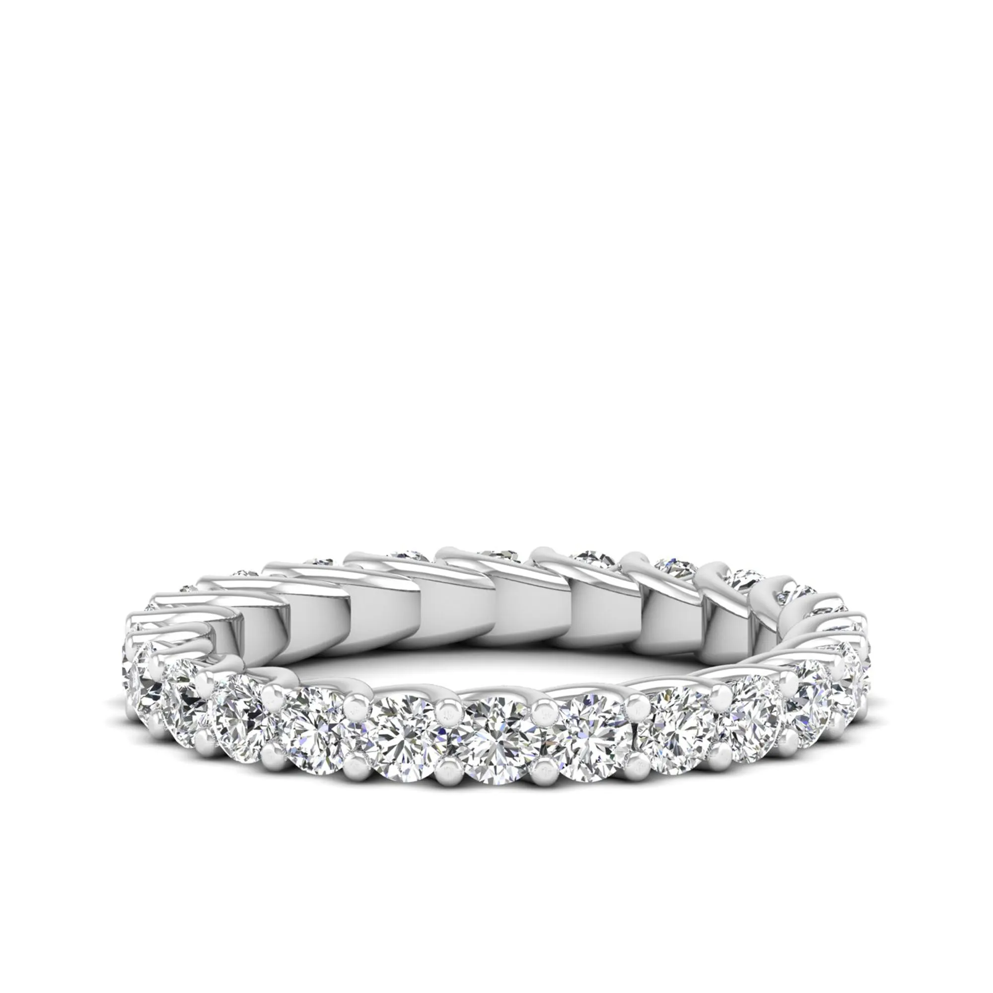 Prong-Setting Lab Diamond Eternity Band