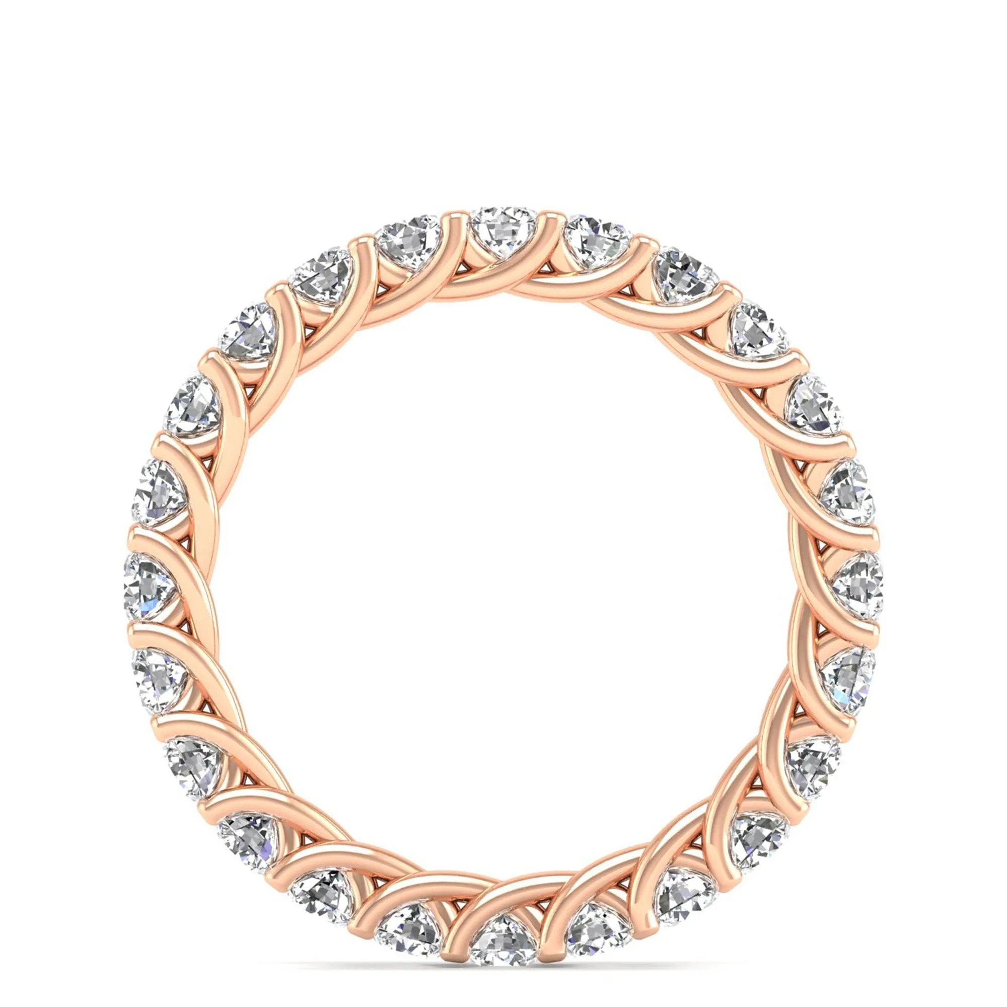 Prong-Setting Lab Diamond Eternity Band