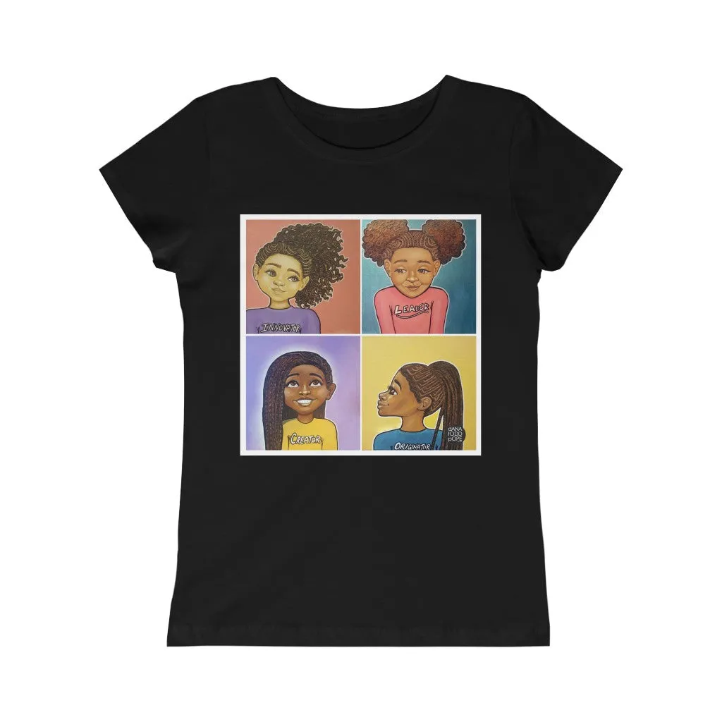 "Beautiful, Smart, Innovative, Creative" Girls Princess Tee