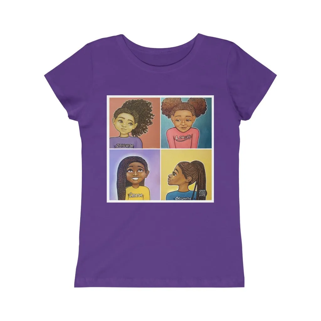 "Beautiful, Smart, Innovative, Creative" Girls Princess Tee