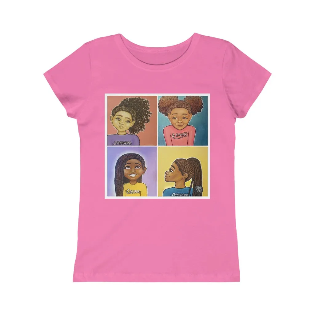 "Beautiful, Smart, Innovative, Creative" Girls Princess Tee
