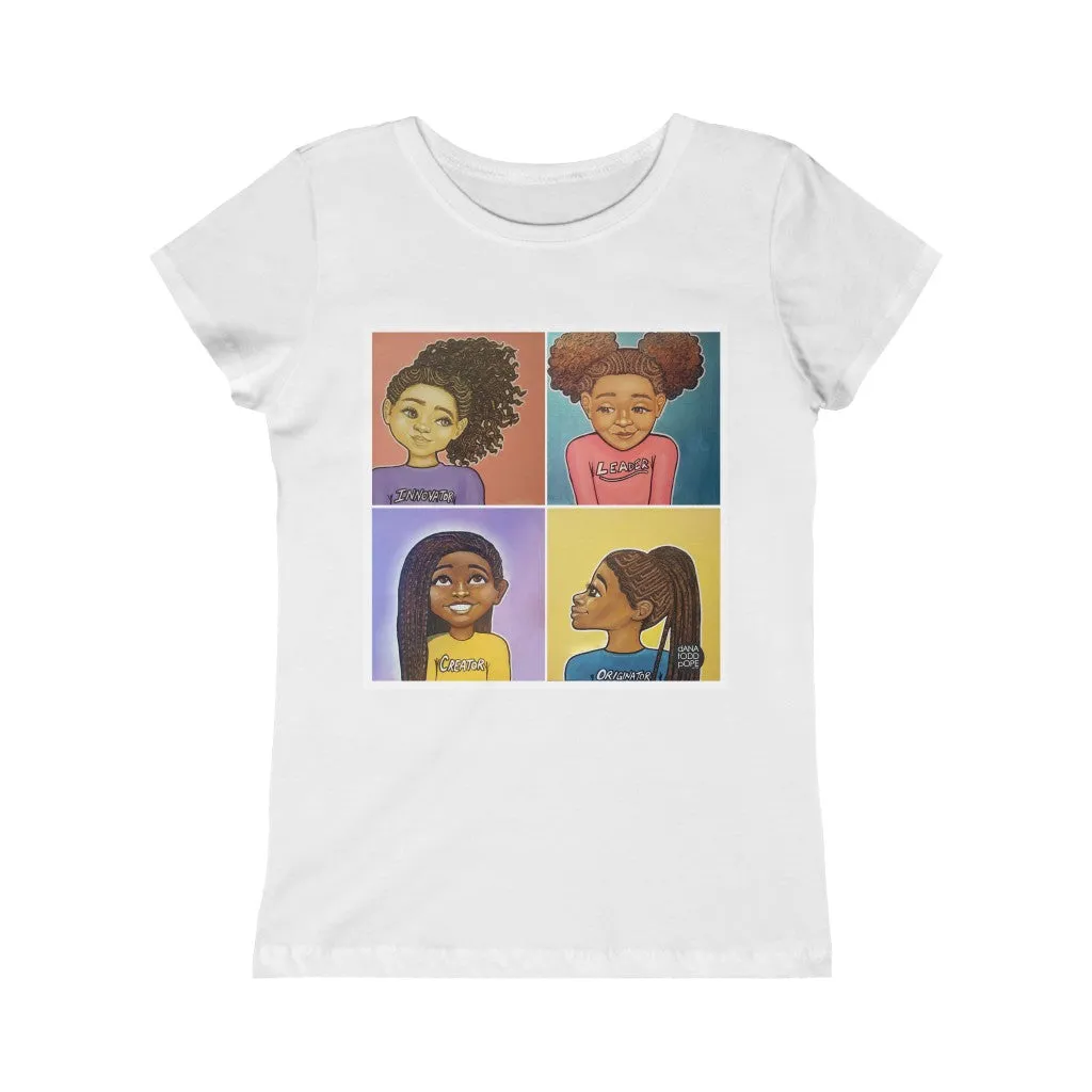 "Beautiful, Smart, Innovative, Creative" Girls Princess Tee