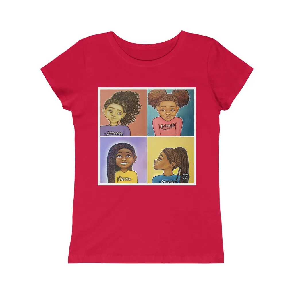 "Beautiful, Smart, Innovative, Creative" Girls Princess Tee