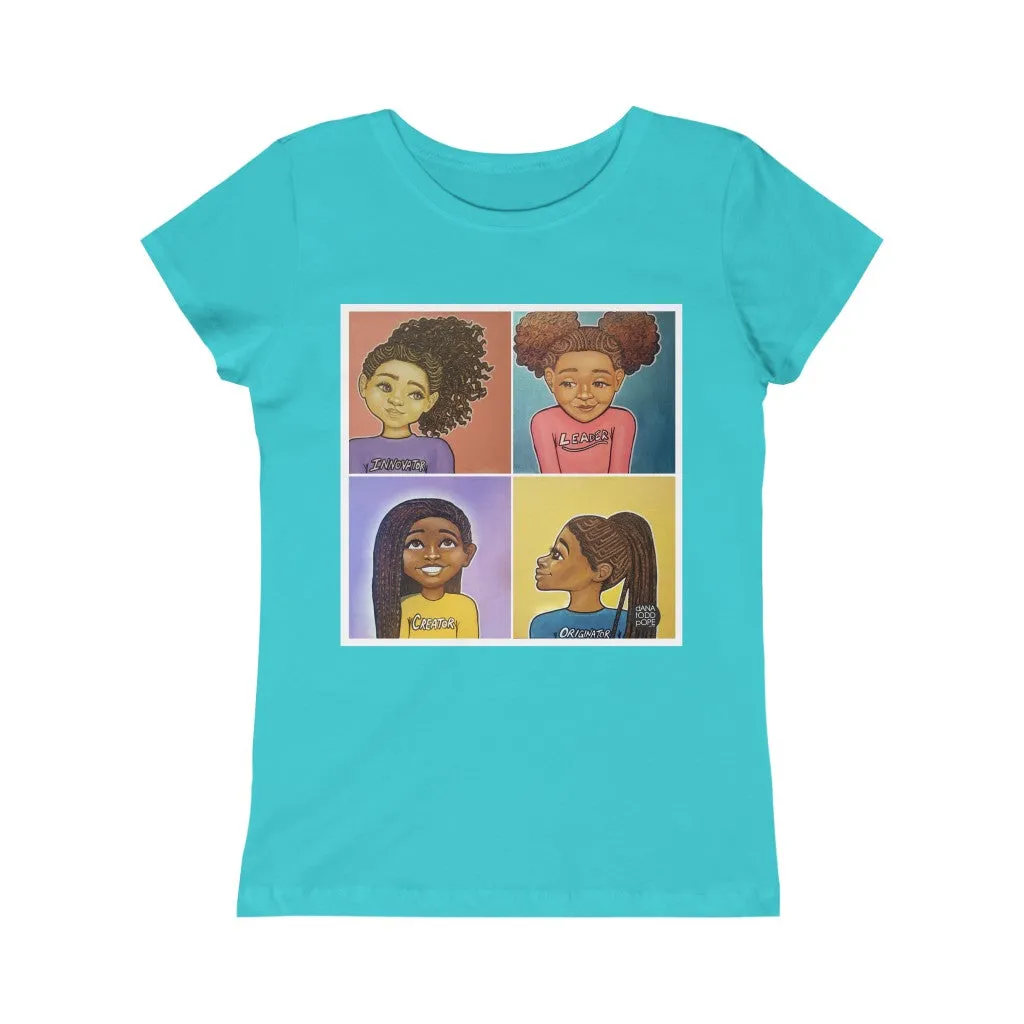 "Beautiful, Smart, Innovative, Creative" Girls Princess Tee