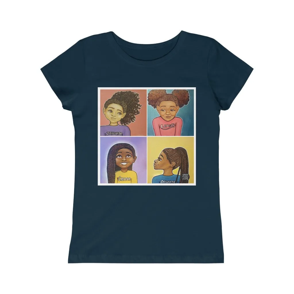 "Beautiful, Smart, Innovative, Creative" Girls Princess Tee