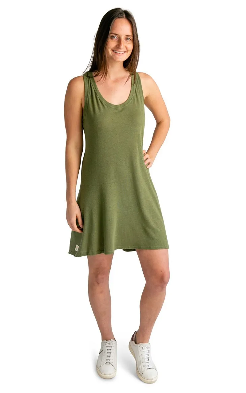 Racer Back Hemp Tank Dress