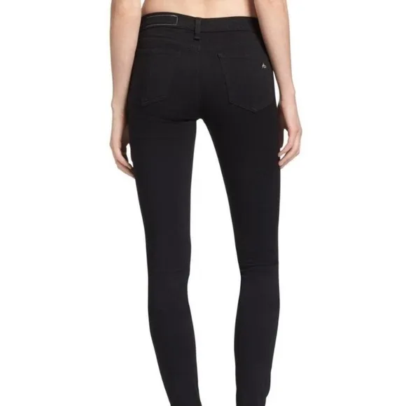 Rag &amp; Bone Cotton Modal Black Legging Soft Stretch Jeggings