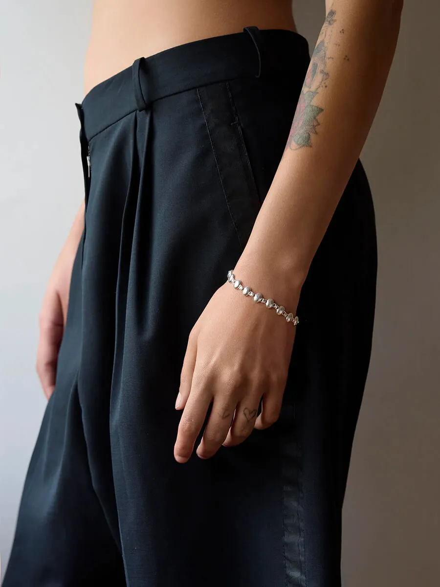 Reflection Oval Bracelet - Silver