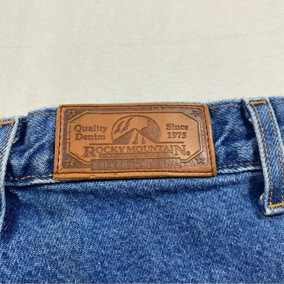 Rocky Mountain Jeans Bootcut Bareback 28-7 Cowgirl High Rise Classic Blue Jeans