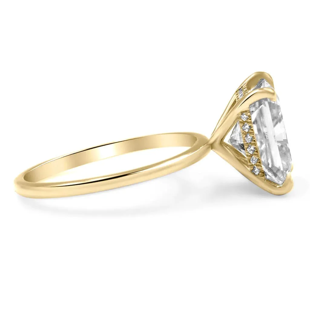 Rose Radiant Engagement Ring Setting
