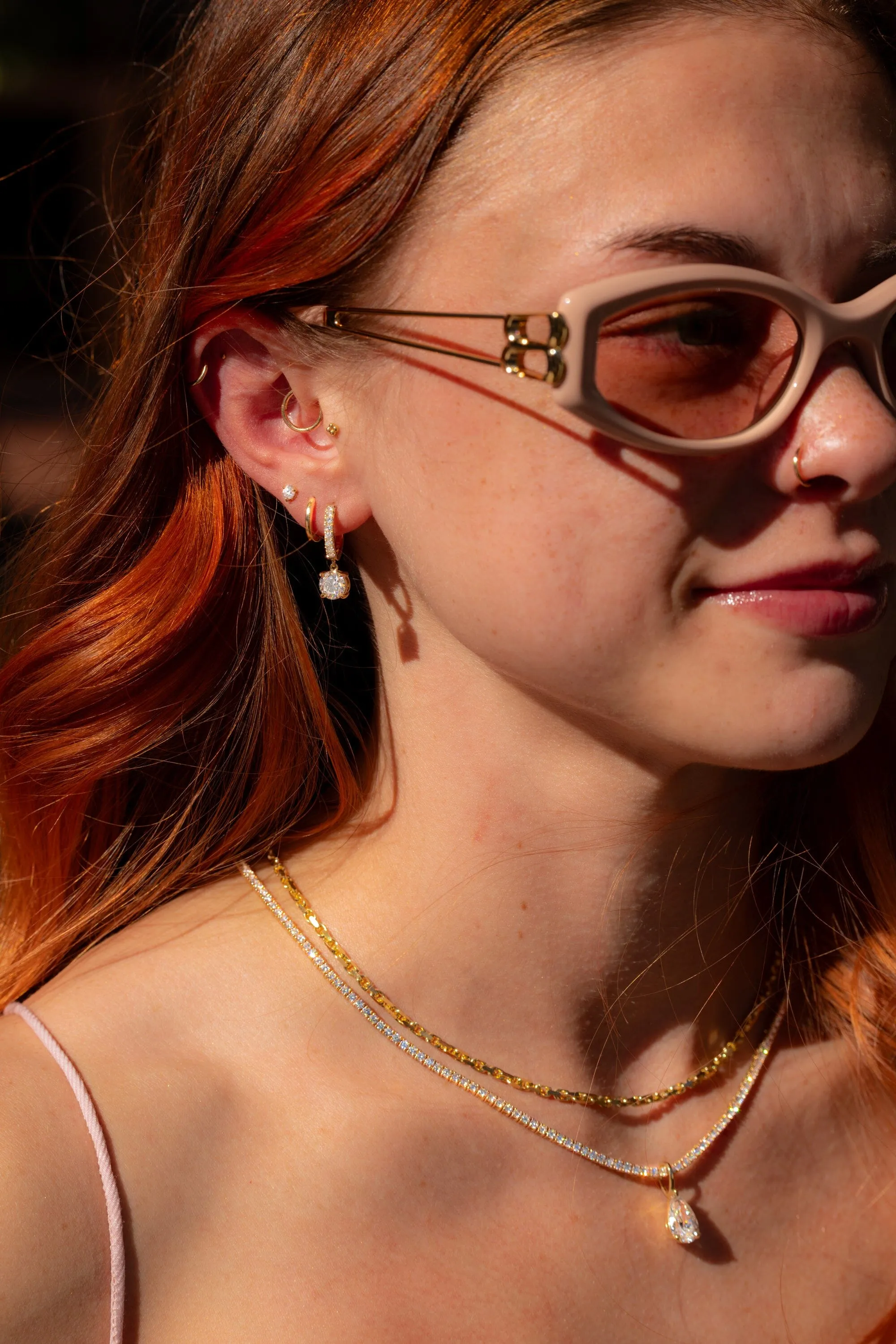 Round Drop Hoops