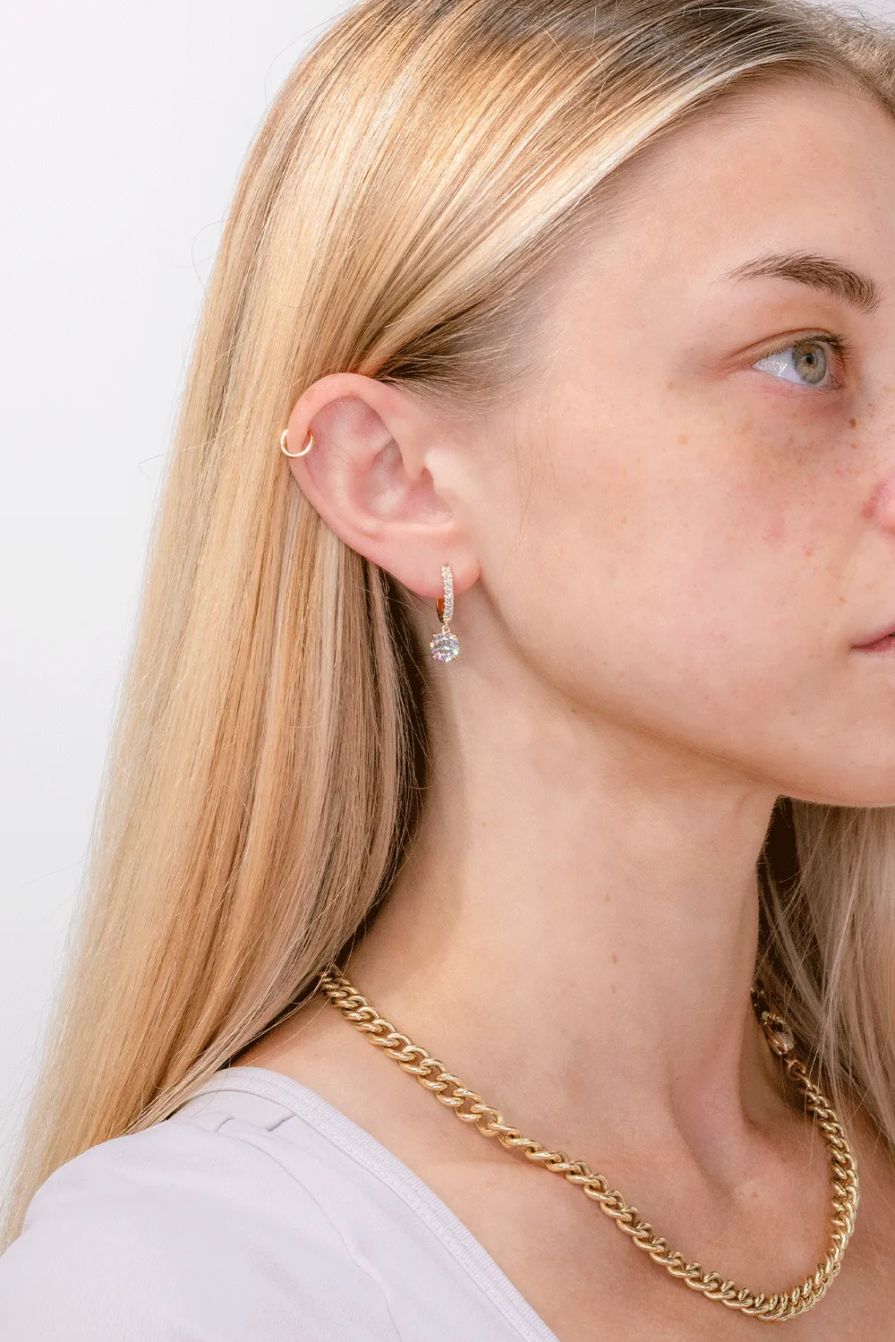 Round Drop Hoops
