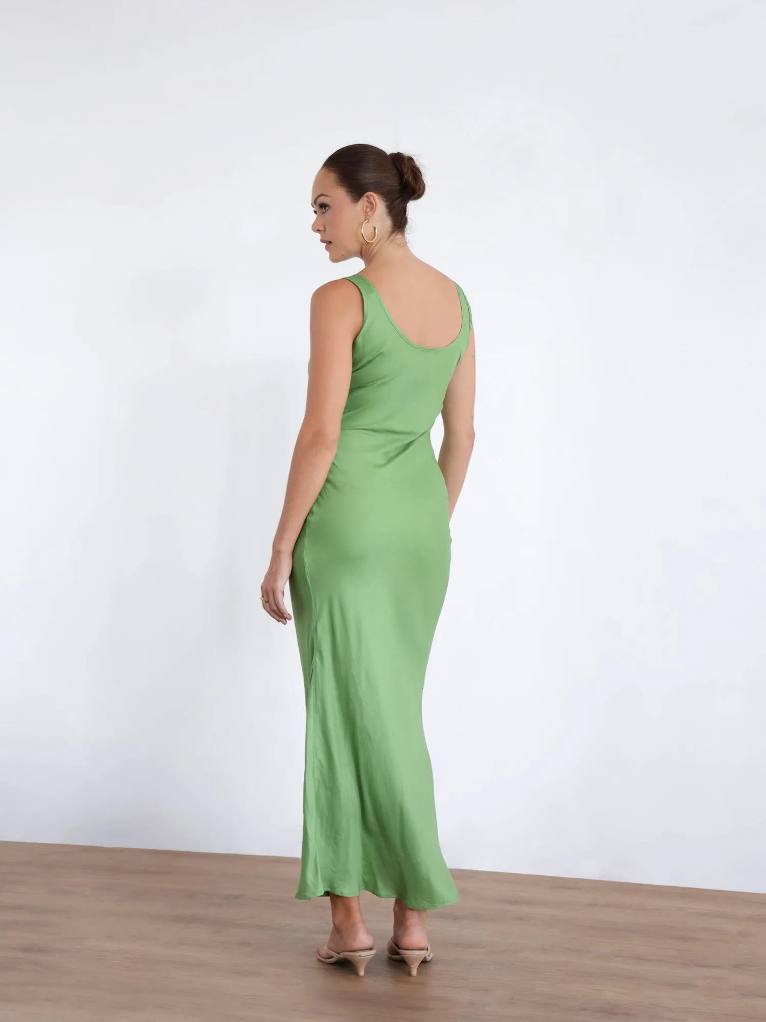 Round Neck Biased Dress
