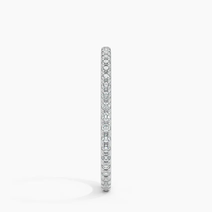 Round Pave Natural Diamond Eternity Band (All The Way Around)