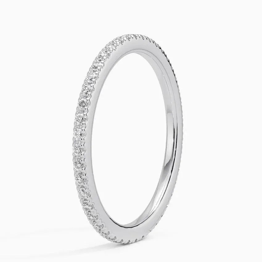 Round Pave Natural Diamond Eternity Band (All The Way Around)