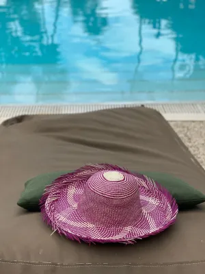 Round Top Fringe Palm Hat