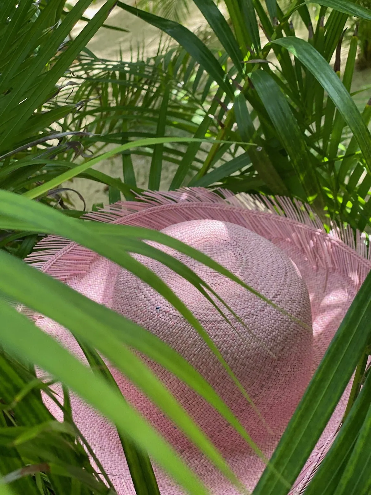 Round Top Fringe Palm Hat