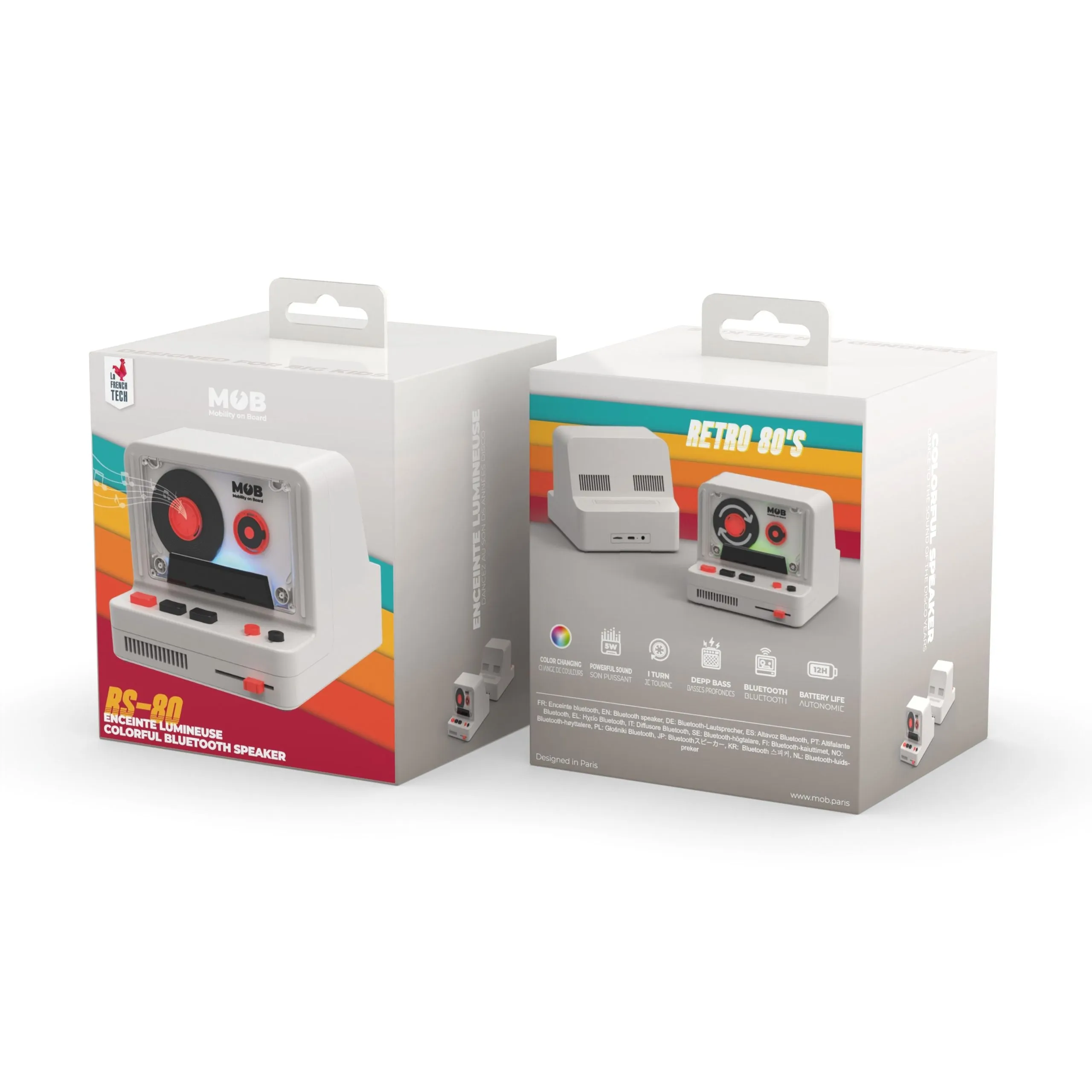 RS-80 VINTAGE BLUETOOTH SPEAKER - GREY