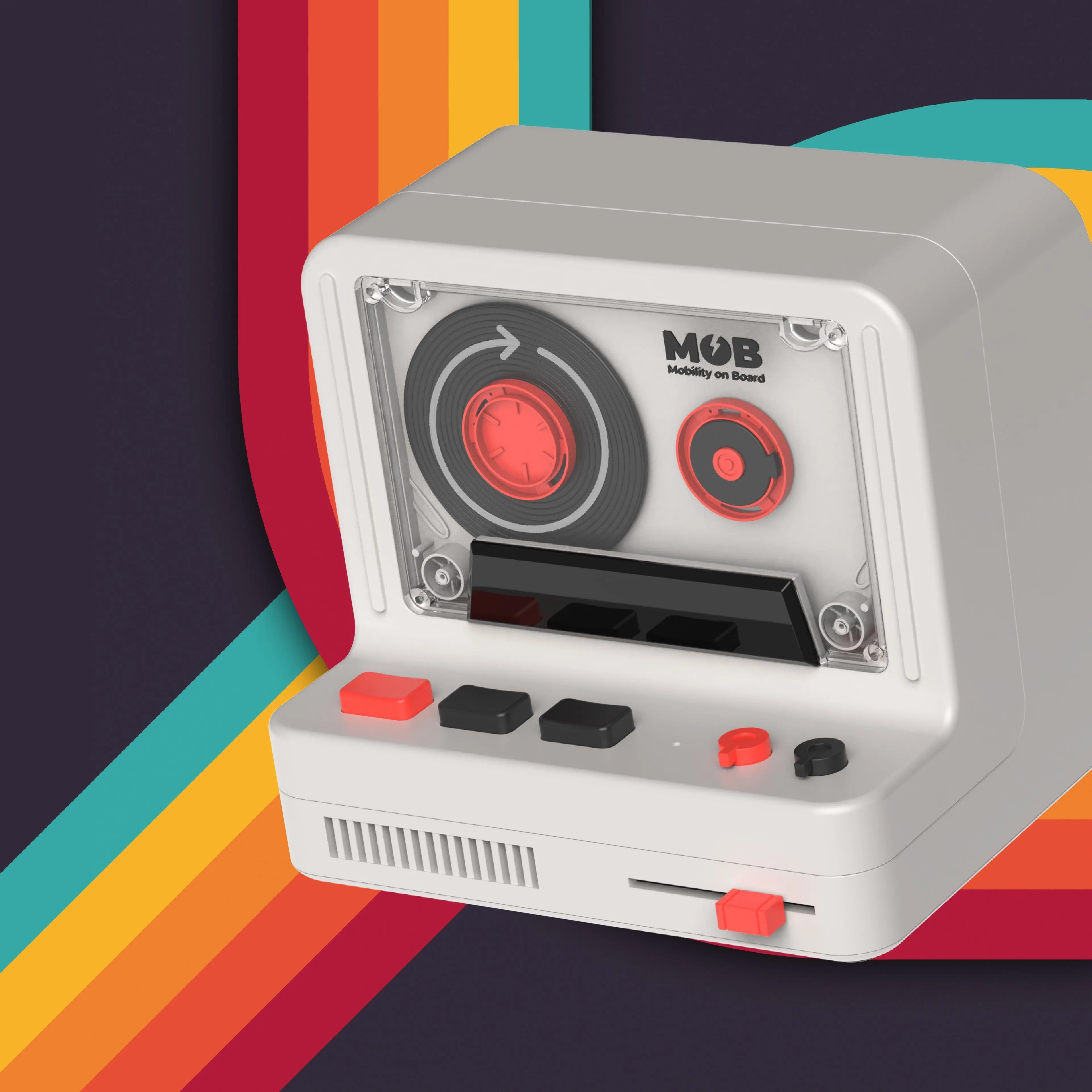 RS-80 VINTAGE BLUETOOTH SPEAKER - GREY