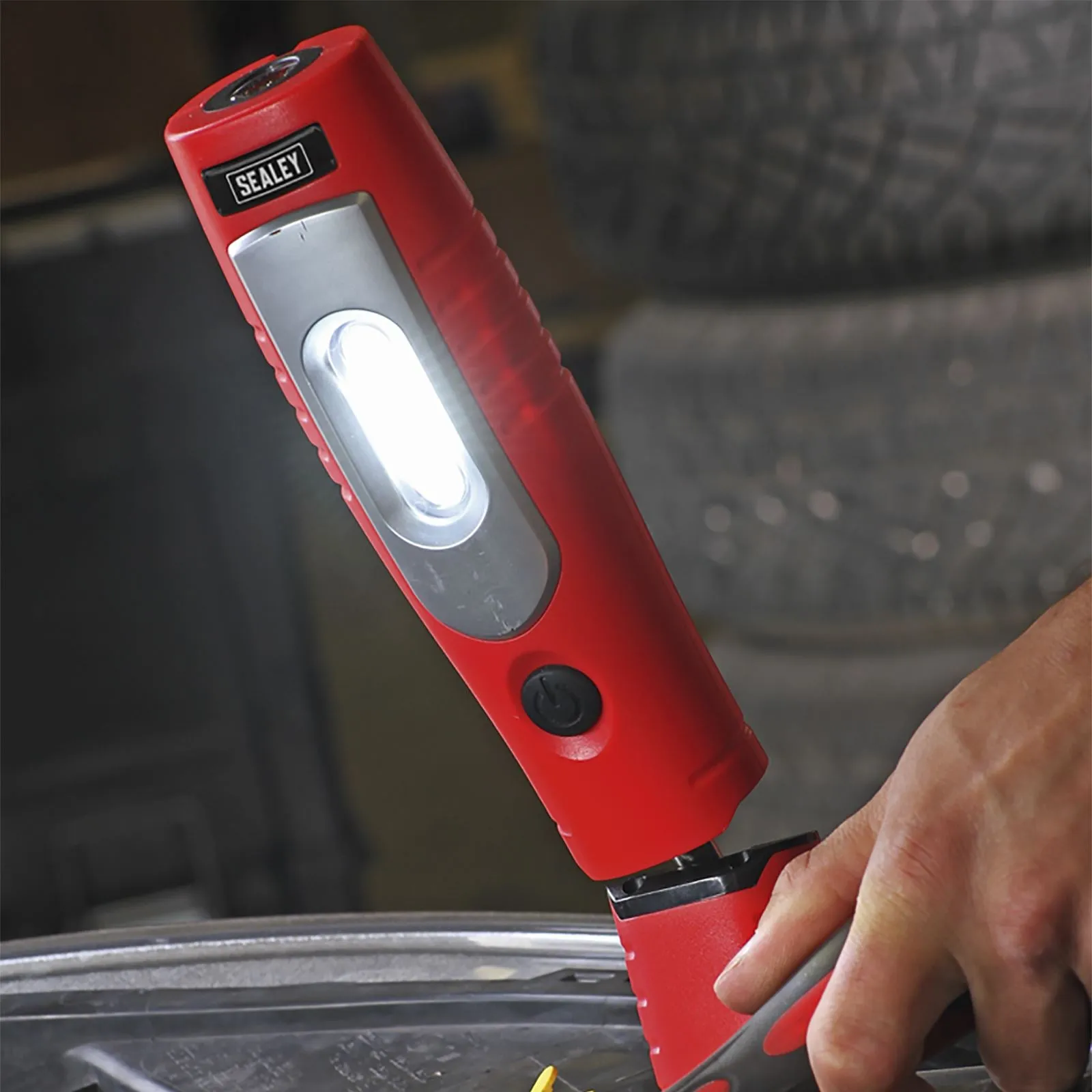 Sealey 360° Rechargeable Inspection Lamp 7 SMD   3W LED 350 Lumens