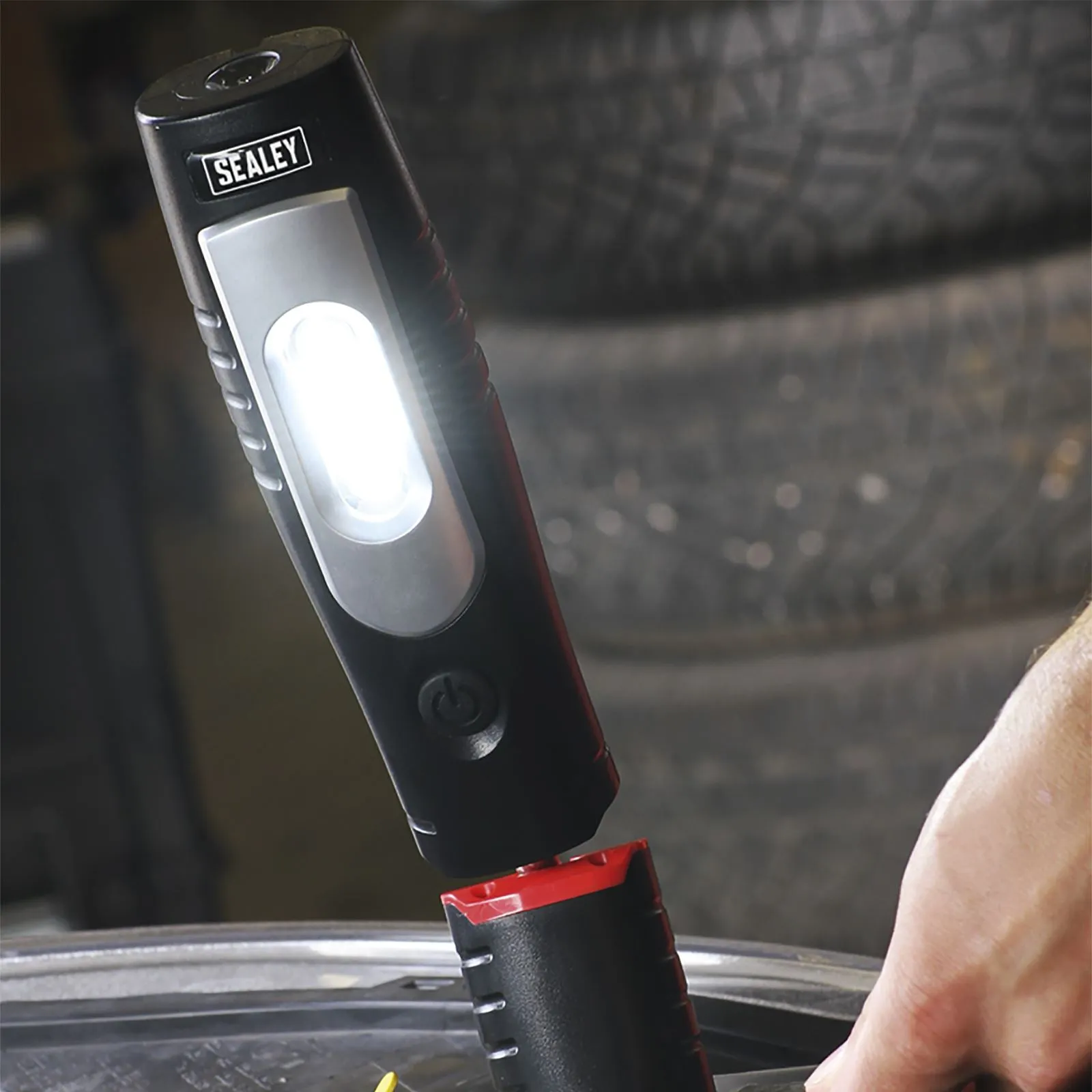 Sealey 360° Rechargeable Inspection Lamp 7 SMD   3W LED 350 Lumens