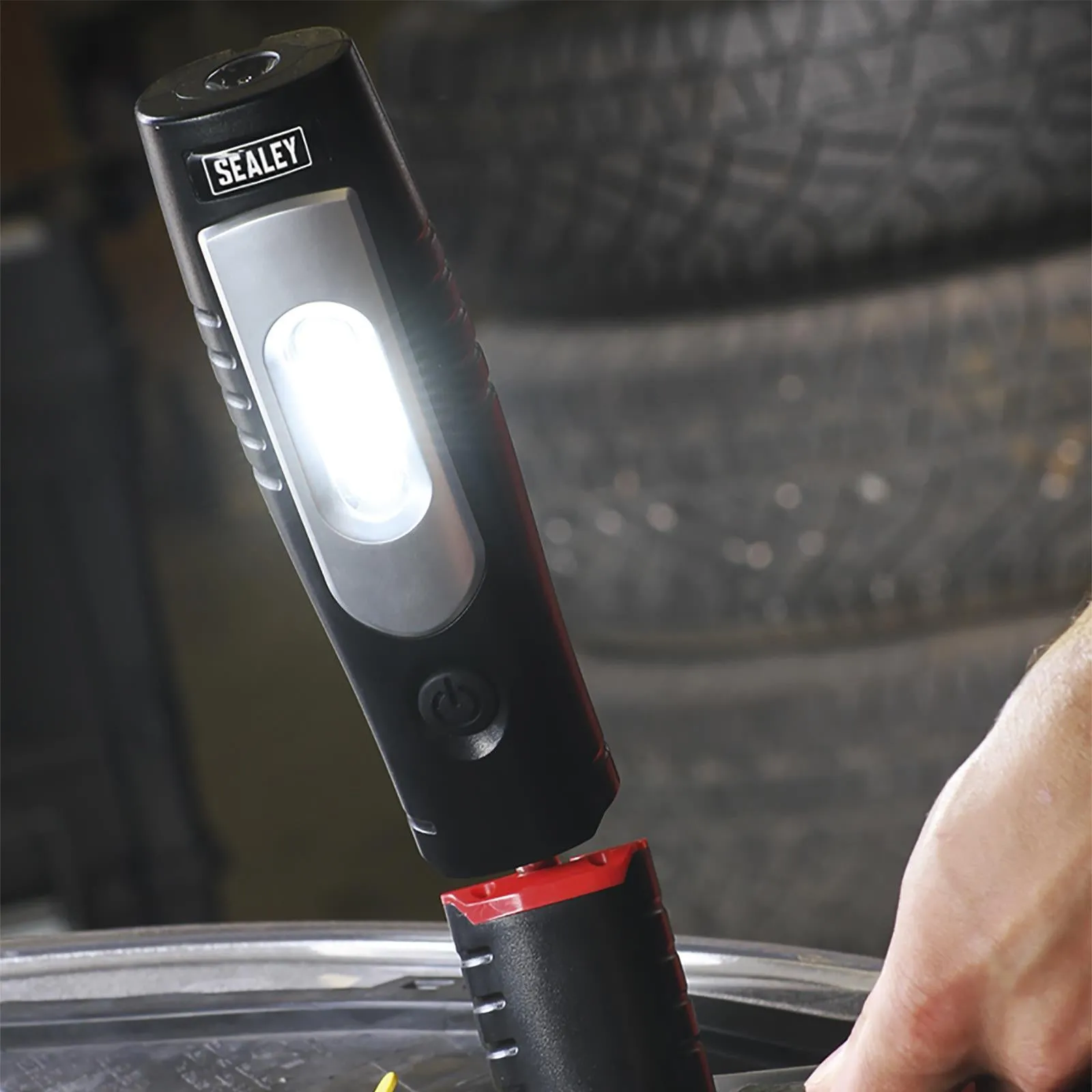 Sealey 360° Rechargeable Inspection Lamp 7 SMD   3W LED 350 Lumens