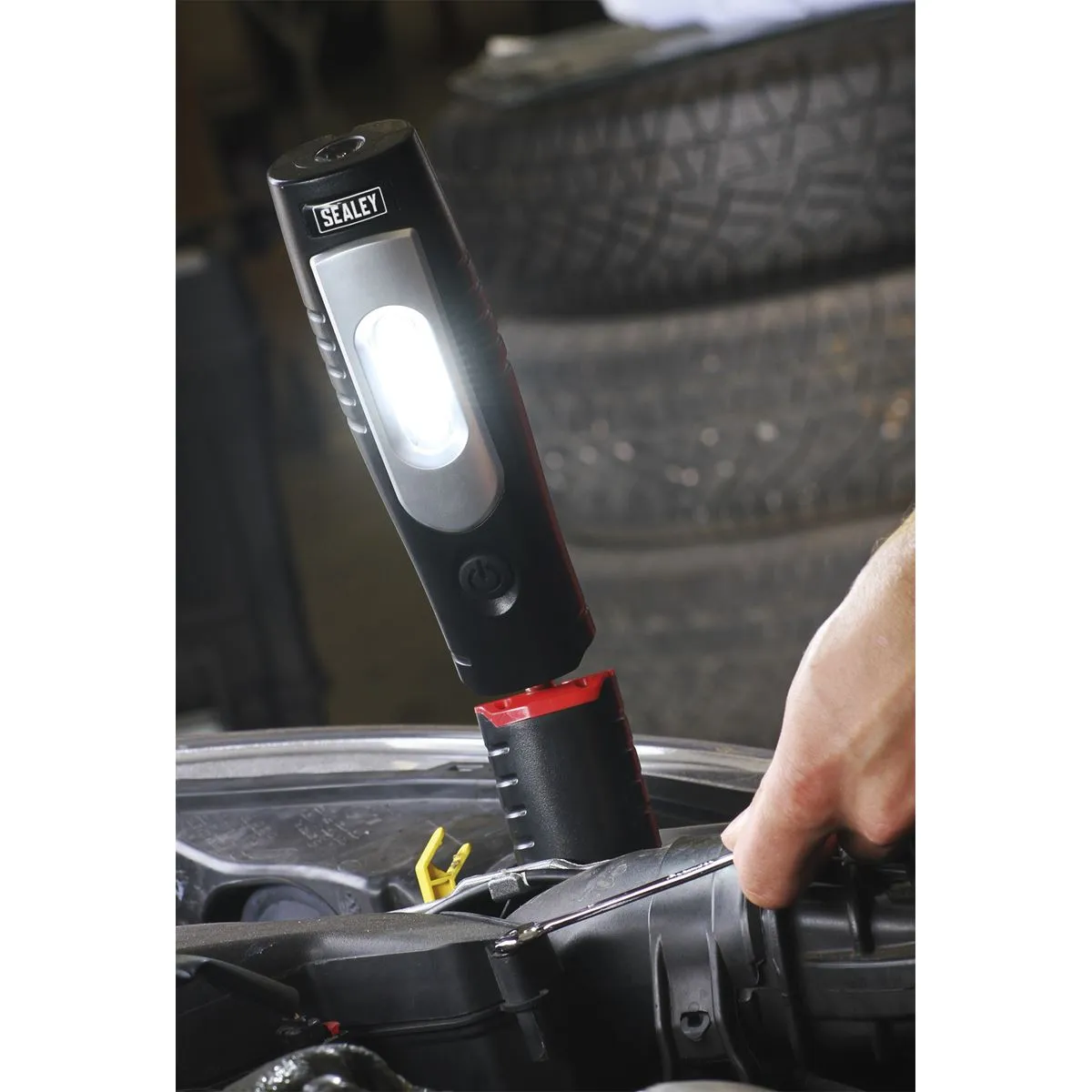 Sealey 360° Rechargeable Inspection Lamp 7 SMD   3W LED 350 Lumens