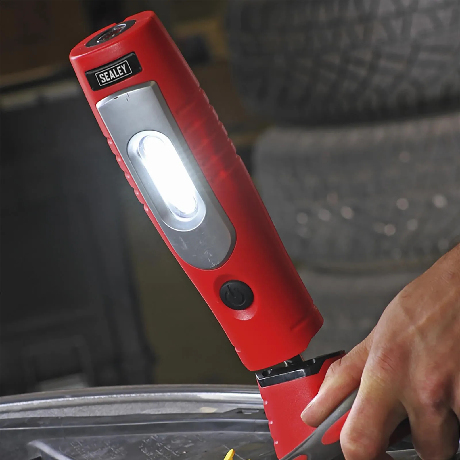 Sealey 360° Rechargeable Inspection Lamp 7 SMD   3W LED 350 Lumens