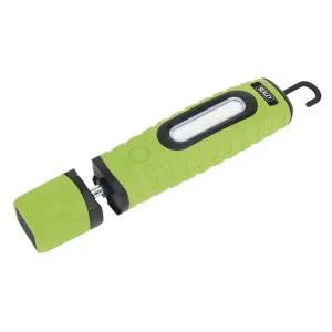 Sealey Rechargeable 360° Inspection Light 10W & 3W SMD LED Green 2 x Lithium-ion