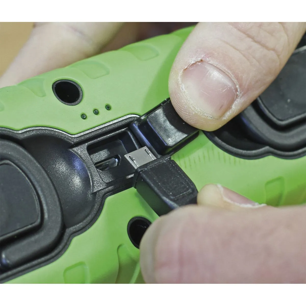 Sealey Rechargeable 360° Inspection Light 10W & 3W SMD LED Green 2 x Lithium-ion