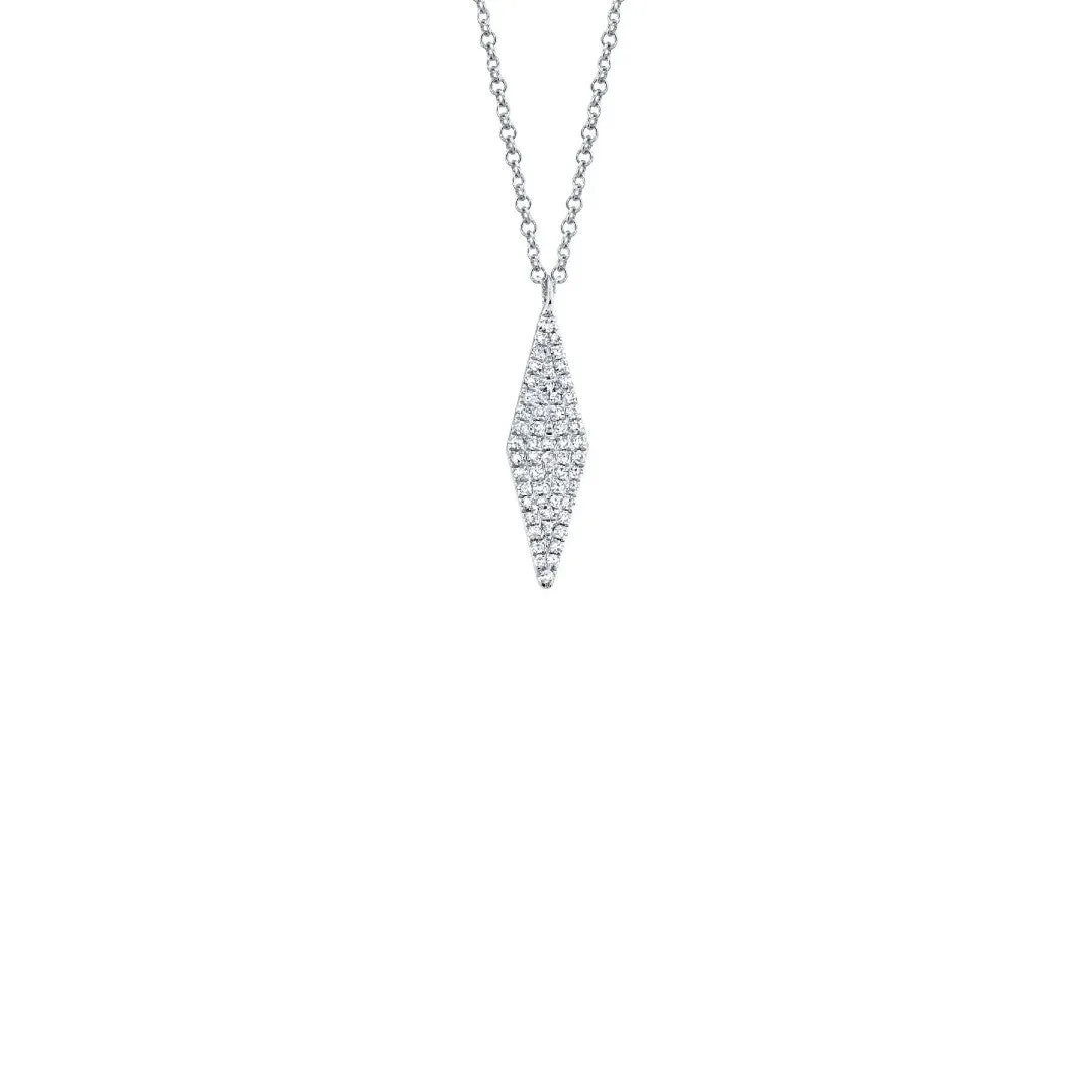 Shy Creation Diamond Rhombus Necklace