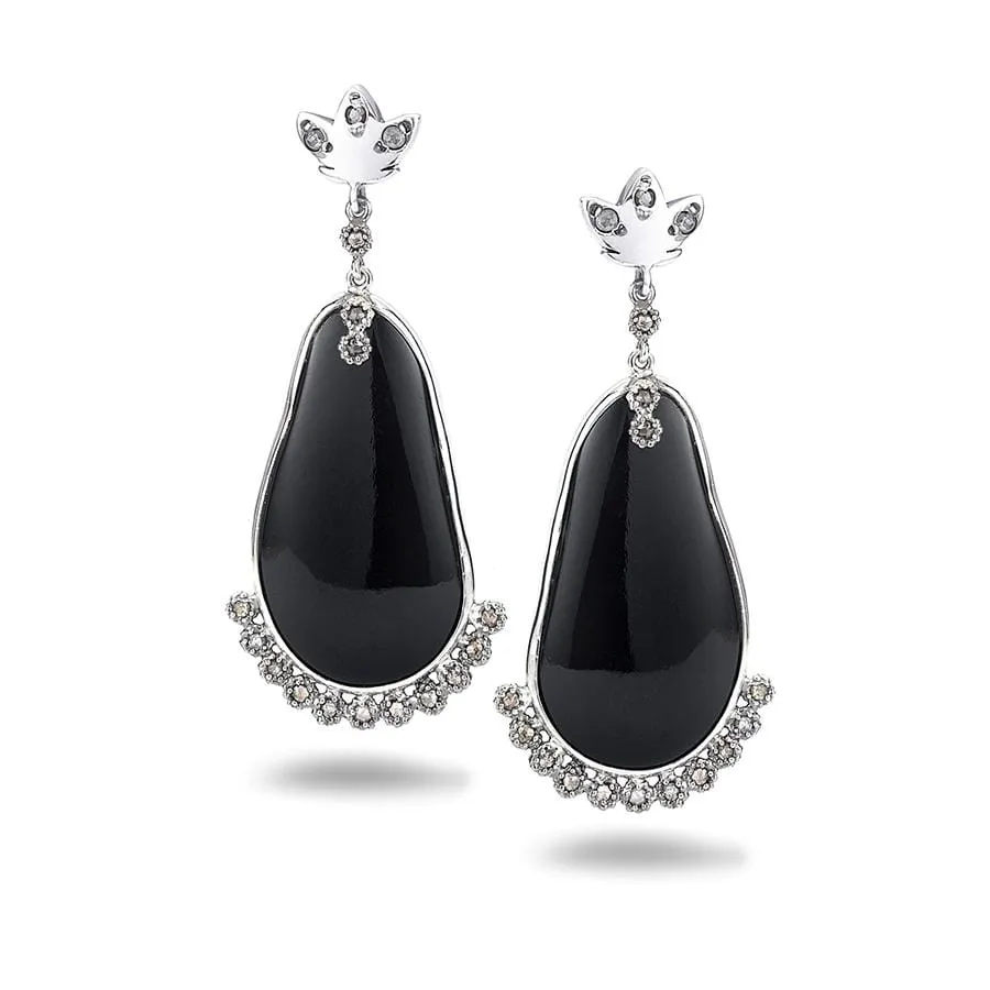Silver Affinity Aurora Borealis Drop Earrings