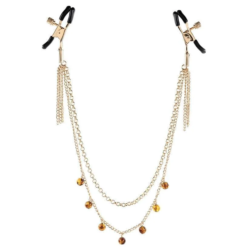 Sincerely Amber Chained Nipple Clamps